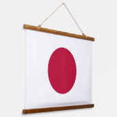 Wandafdekking met Japanse vlag Hangend Wandkleed (Gebogen)