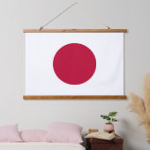 Wandafdekking met Japanse vlag Hangend Wandkleed (Slaapkamer)