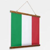 Wandafdekking met vlag van Italië Hangend Wandkleed (Gebogen)