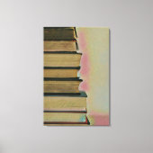 Wandafdekplaten lezen canvas afdruk (Voorkant)