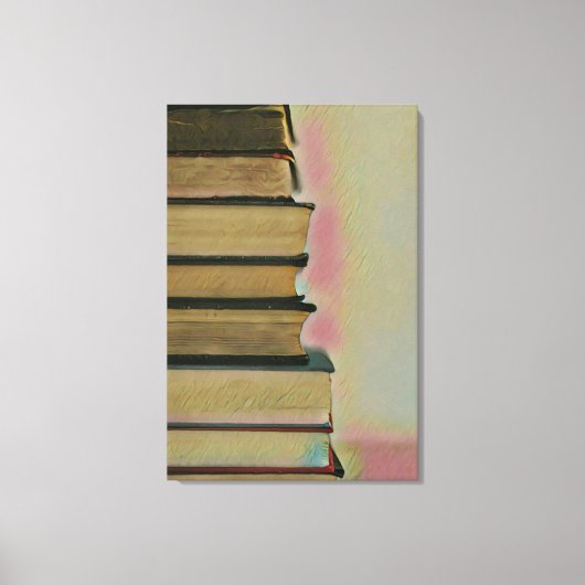 Wandafdekplaten lezen canvas afdruk (Voorkant)