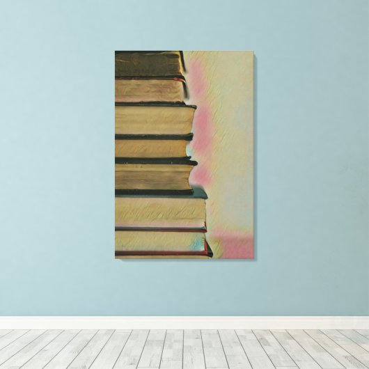 Wandafdekplaten lezen canvas afdruk (Insitu (Houten vloer))