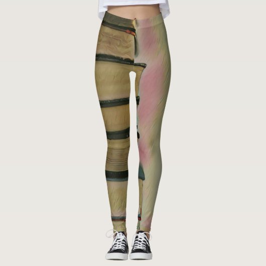 Wandafdekplaten lezen leggings (Voorkant)