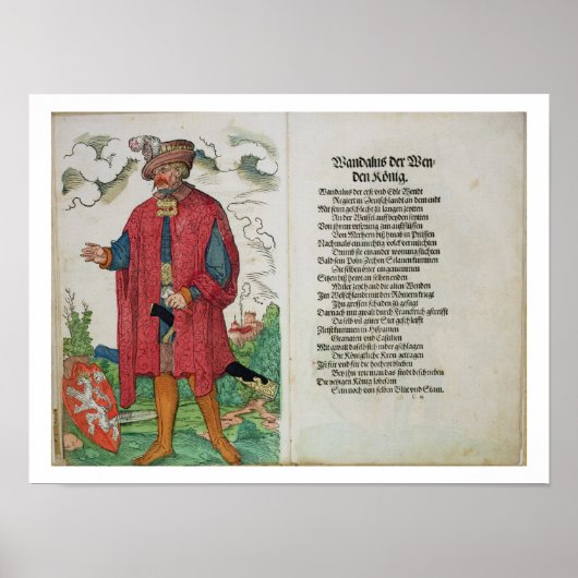 Wandalus, koning van de 'Wenden', uit 'The Origin Poster (Voorkant)