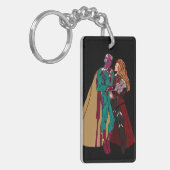 WANDAVISIE Acrylische Sleutelhanger, rechthoek  Sleutelhanger (Voorkant Links)