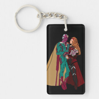 WANDAVISIE Acrylische Sleutelhanger, rechthoek  Sleutelhanger