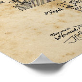 Wandbedden voor wasgoed IJzeren Blauwdruk Kunst Poster (Hoek)