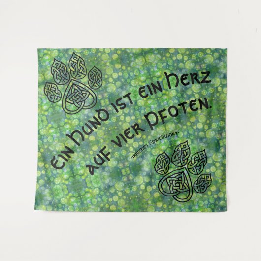 Wandbehang Celtic mit Spruch Wandkleed (Voorkant (horizontaal))