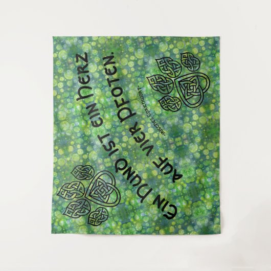 Wandbehang Celtic mit Spruch Wandkleed (Voorkant)