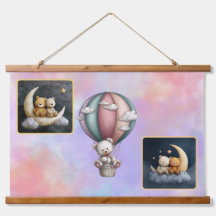 WANDBEHANG - Teddydieren & Halve Manen