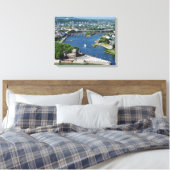 Wandbild deutsches Eck in Koblenz Canvas Afdruk (Insitu (Slaapkamer))