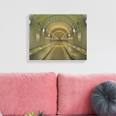 Wandbild Hamburg alter Elbtunnel Canvas Afdruk (Insitu (Woonkamer))