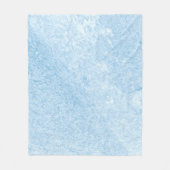 Wandblauw design,  structuur fleece deken