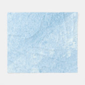 Wandblauw design,  structuur fleece deken
