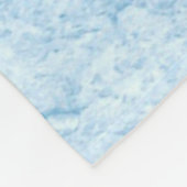 Wandblauw design,  structuur fleece deken