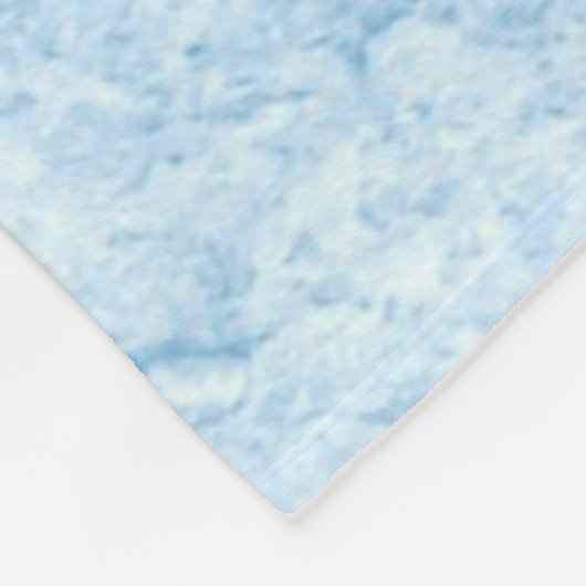 Wandblauw design,  structuur fleece deken (Hoek)