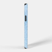 Wandblauw design, structuur iPhone hoesje (Rechterkant)