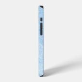 Wandblauw design, structuur iPhone hoesje (Linkerkant)