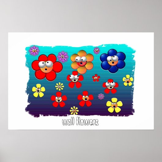 wandbloemen poster (Voorkant)