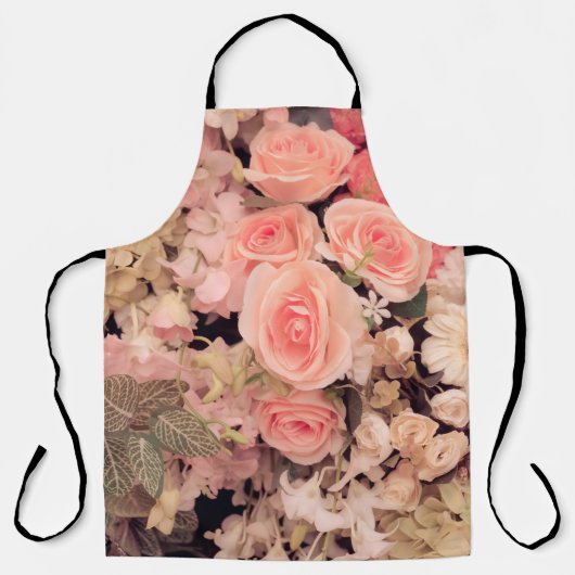 Wandbloemen retro textuur - filter met  effect schort (Voorkant)