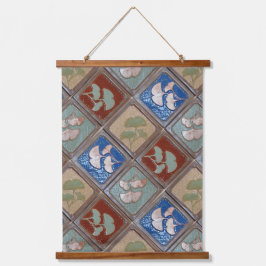 Wandbouw, Gingko-bladeren Hangend Wandkleed