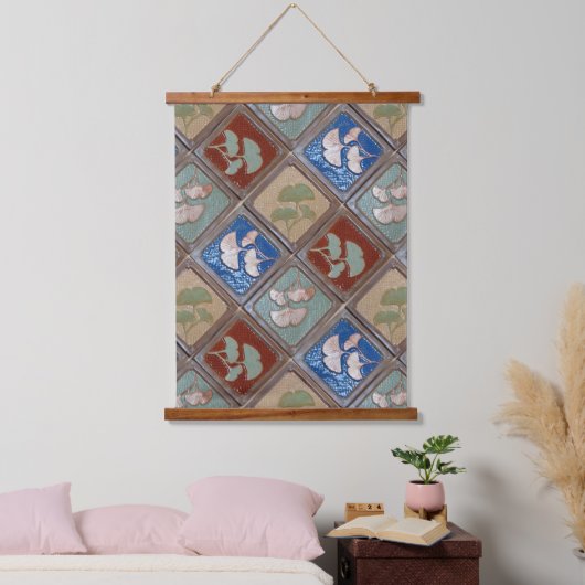 Wandbouw, Gingko-bladeren Hangend Wandkleed (Slaapkamer)