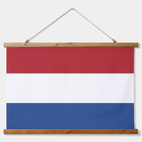 Wandbouw met vlag van Nederland
