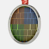 wandcanvas metalen ornament (Links)