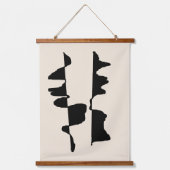 Wanddecoratie "Abstract Dual Face" Hangend Wandkleed (Voorkant)