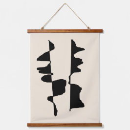 Wanddecoratie "Abstract Dual Face" Hangend Wandkleed