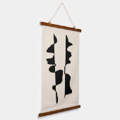 Wanddecoratie "Abstract Dual Face" Hangend Wandkleed (Gebogen)