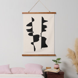 Wanddecoratie "Abstract Dual Face" Hangend Wandkleed