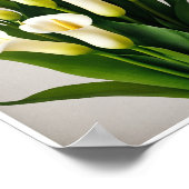 Wanddecoratie Verse Calla Lily Bloemboeket Poster (Hoek)