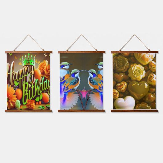 Wanddecoratie wandtapijten hangend wandkleed (Driedubbel)