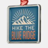 Wandel de Blue Ridge Mountains Sunburst Metalen Ornament (Links)