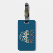 Wandel de Poconos Sunburst Bagagelabel (Achterkant verticaal)