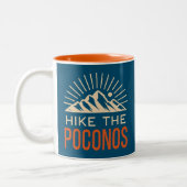 Wandel de Poconos Sunburst Tweekleurige Koffiemok (Links)