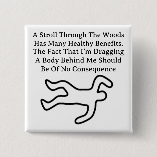 Wandel door Bossen Button (Voorkant)