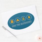 Wandel door de Allegheny Mountains Ovale Sticker (Envelop)