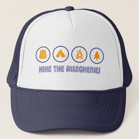 Wandel door de Allegheny Mountains Trucker Pet (Voorkant)