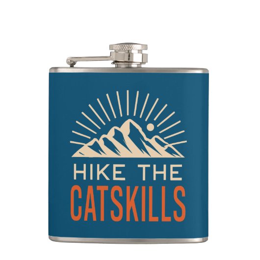 Wandel door de Catskills New York Sunburst Heupfles (Voorkant)