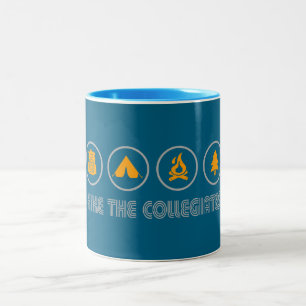 Wandel door de Collegiate Mountains Colorado Tweekleurige Koffiemok