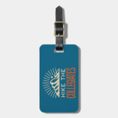 Wandel door de Collegiate Mountains Sunburst Bagagelabel (Voorkant verticaal)