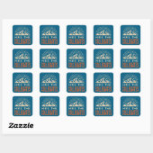 Wandel door de Collegiate Mountains Sunburst Vierkante Sticker (Vel)
