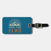 Wandel door de Elk Mountains Sunburst Bagagelabel (Voorkant horizontaal)