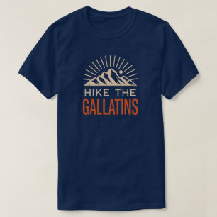 Wandel door de Gallatin Mountains Sunburst T-shirt