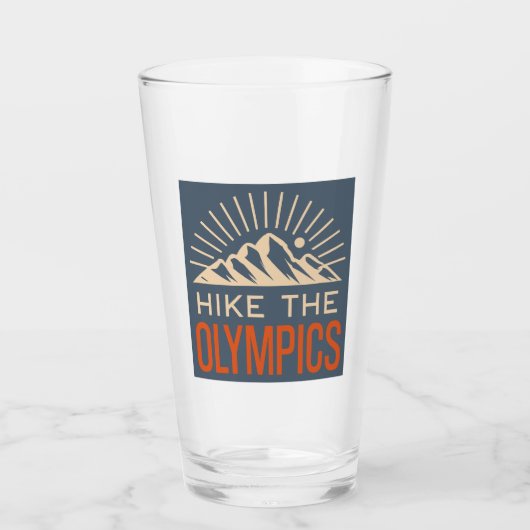 Wandel door de Olympic Mountains Washington Sunbur Glas (Voorkant)