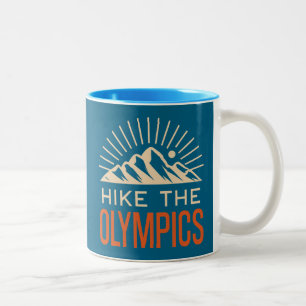 Wandel door de Olympic Mountains Washington Sunbur Tweekleurige Koffiemok
