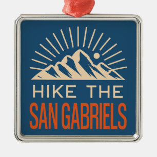 Wandel door de San Gabriel Mountains California Su Metalen Ornament