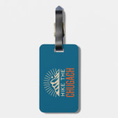 Wandel door de Sunburst van het Chugach-gebergte Bagagelabel (Achterkant verticaal)